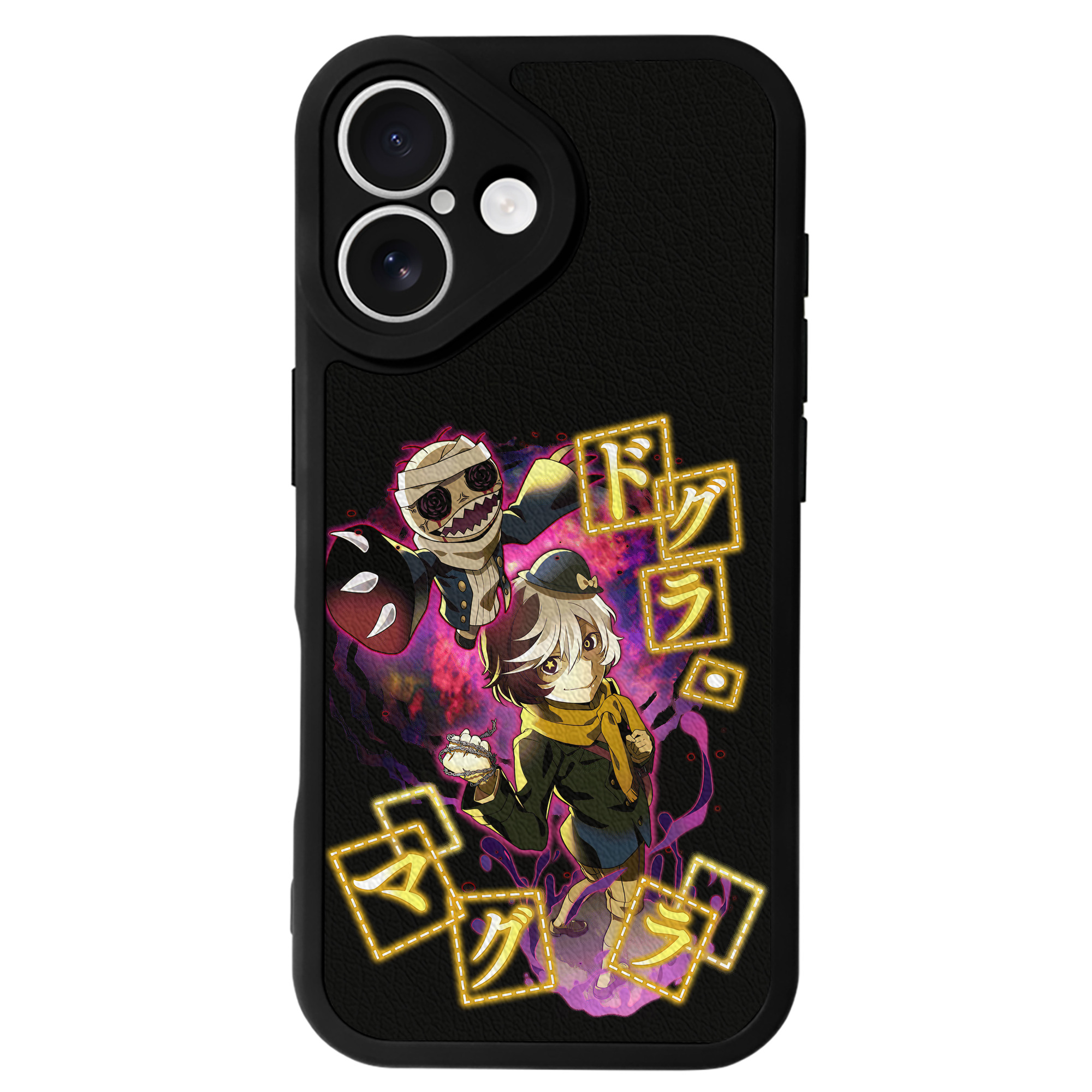 （画像用） 文豪ストレイドッグス Bungo Stray Dogs 【iPhone 16シリーズ対応】シリコンスマホケース（レザー調） 材質：シリコン